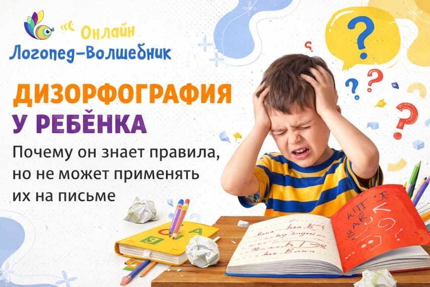 Дизорфография у ребенка